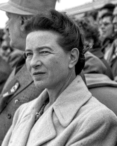 Simone de Beauvoir in Beijing, 1955