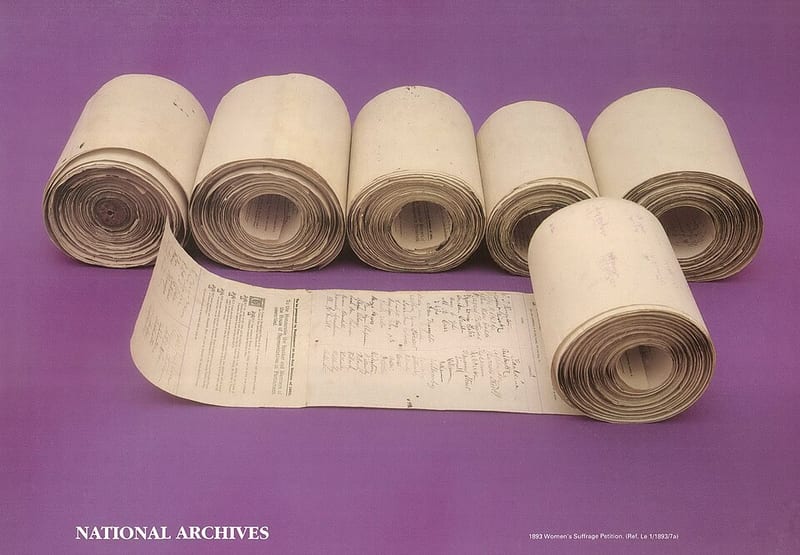 The 1893 Women's Suffrage Petition, New Zealand
